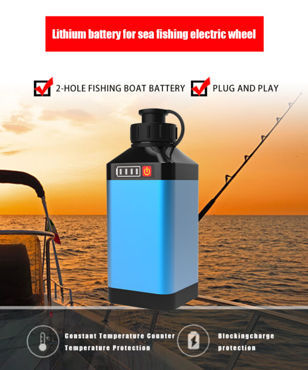 DC14.8V 5000mAh Fishing Lithium Reel Battery for Shimano Daiwa - Image 2
