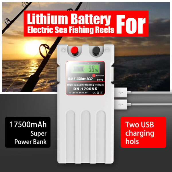Shimano electric fishing reel battery DC14.8V 9600mAh dn1700ns - Image 3