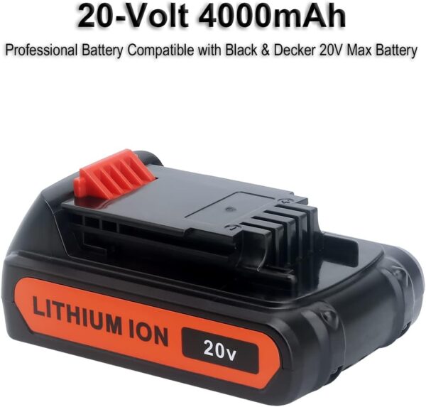 2-Pack 4.0Ah 20V Black & Decker Battery for 20V MAX Tools - Image 2