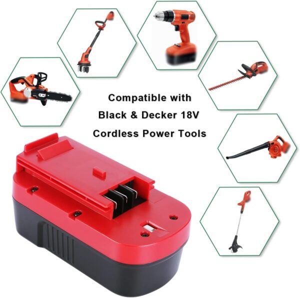 Black & Decker 18V 3.8Ah Battery for  Cordless Power Tools 2-Pack - Image 3