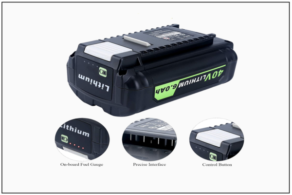 Ryobi 40V 6Ah Battery Replacement Compatible with Ryobi 40V Tools - Image 4