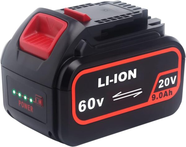 DCB609 DEWALT 20V/60V 120V MAX Lithium-Ion 9.0Ah Battery Replacement