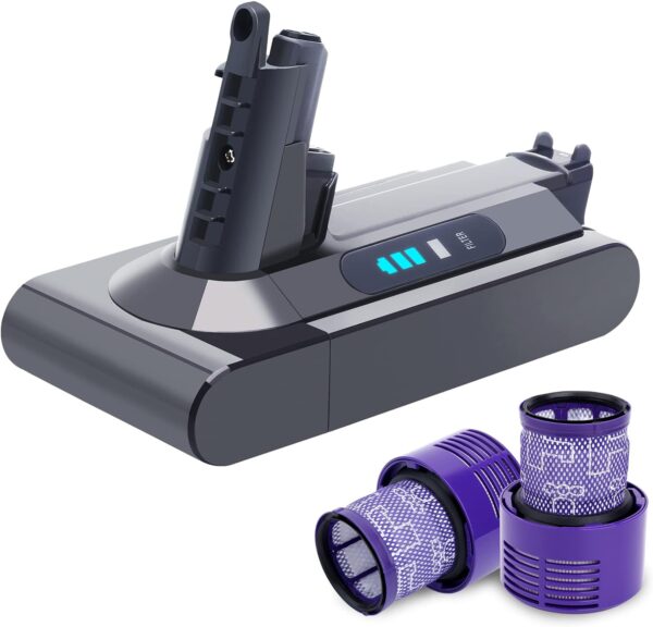 Dyson V10 25.2V 5.0Ah Battery Replacement for V10 Vacuum Cleaner