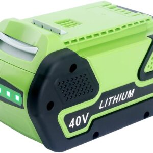 GreenWorks 40V 6Ah Lithium-ion Battery Replacement for GreenWorks 40V G-MAX Power Tools