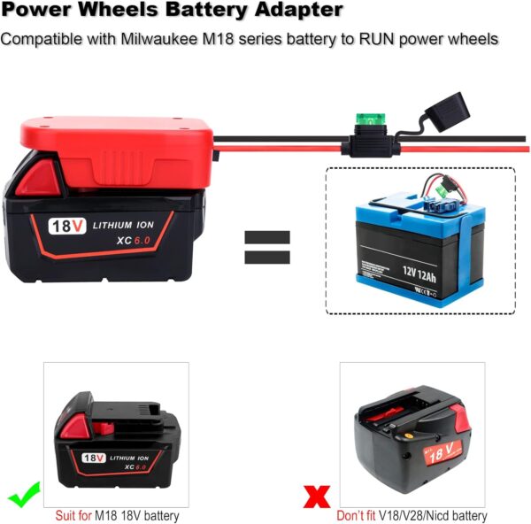 Milwaukee Adapters and rapid charger for M18 M14 battery - Image 3