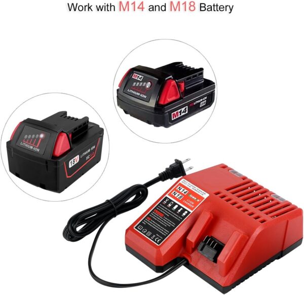 Milwaukee Adapters and rapid charger for M18 M14 battery - Image 2