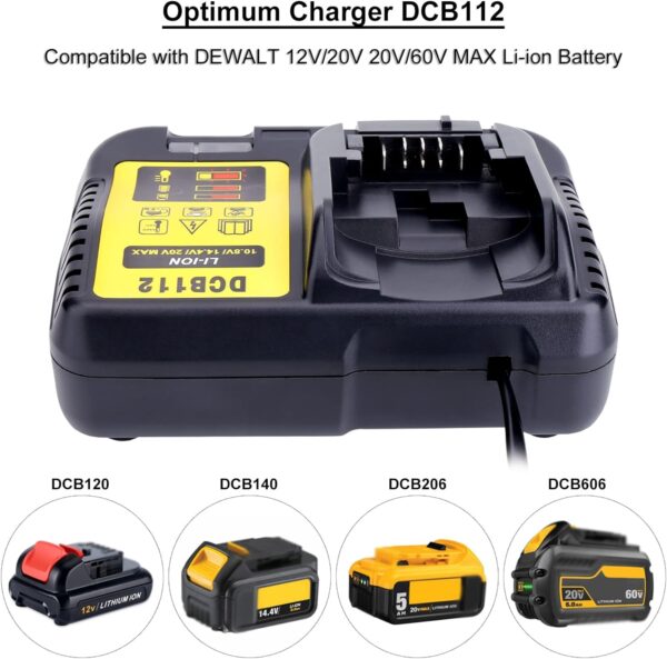 dewalt 20V/60V MAX 9.0Ah Battery and 12V/20V MAX Battery Charger - Image 4