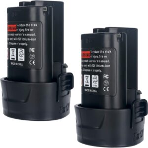 Makita 2Pack 3.0Ah 10.8V-12V BL1014 Battery Replacement
