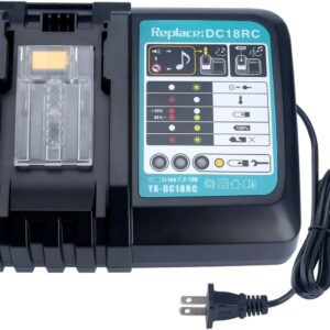 18V Battery Charger Compatible with Makita 14.4V-18V LXT Lithium-ion Battery