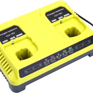 P117S 18V Fast Dual Charger Compatible with Ryobi 12V-18V ONE+ Battery